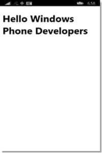 hello windos phone developer